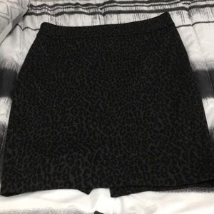 Loft animal print skirt